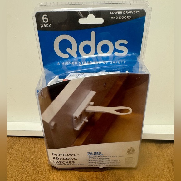 Qdos Storage & Organization Qdos Sure Catch Adhesive Latches For